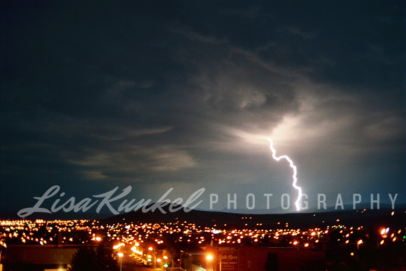 Lightning over Butte